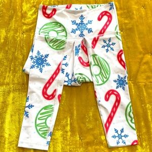 Feed Me Fight Me Christmas Leggings S